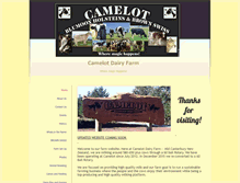 Tablet Screenshot of camelotdairyfarm.com